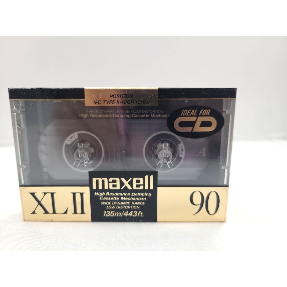 Maxell XL-II 90-minute Unopened Audio Cassette High Bias in Original‎ Package